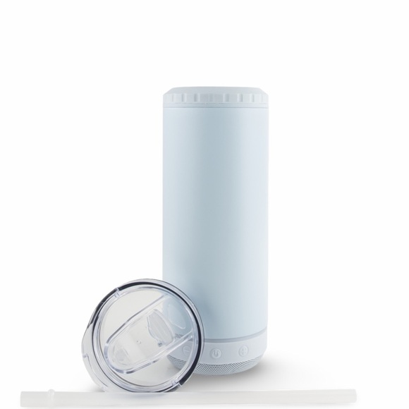 BLUETOOTH 4 IN 1 POWDER COATED CAN COOLER SPEAKER ICE WONDERLAND CUSTOM ENGRAVED - Picture 2 of 7